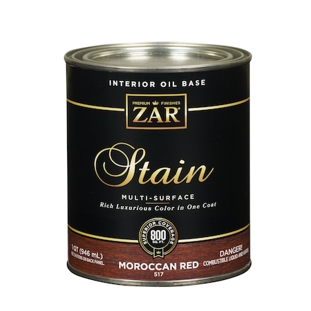 Zar ZAR Semi-Transparent Moroccan Red Oil-Based Polyurethane Wood Stain 1 qt 51712
